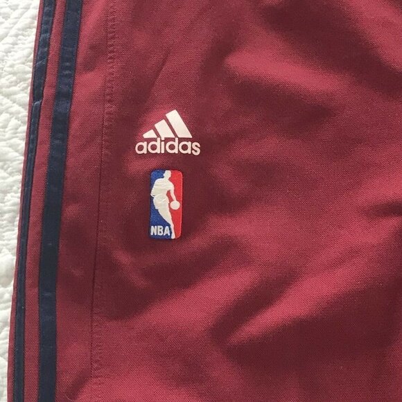 Adidas Cleveland Cavaliers Burgundy Track Pants L - Picture 7 of 9